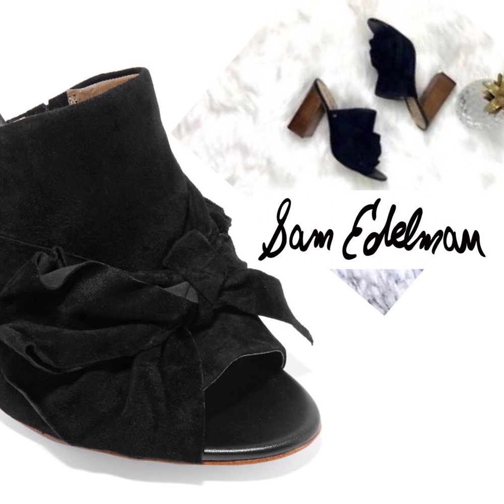 YUMI bow peep-toe mules - Picture 4 of 4